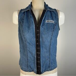 Harley-Davidson Blue Denim Women’s Vest M